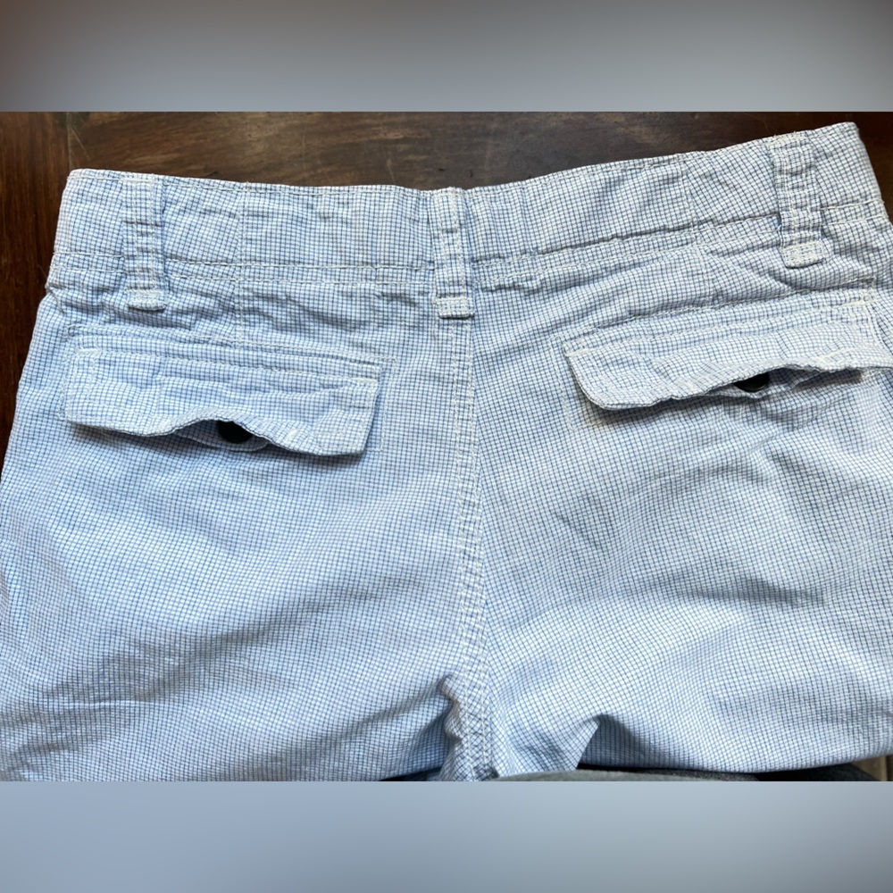 CHEROKEE SHORTS BOYS PLAID LIGHT BLUE AND WHITE - Picture 9 of 15
